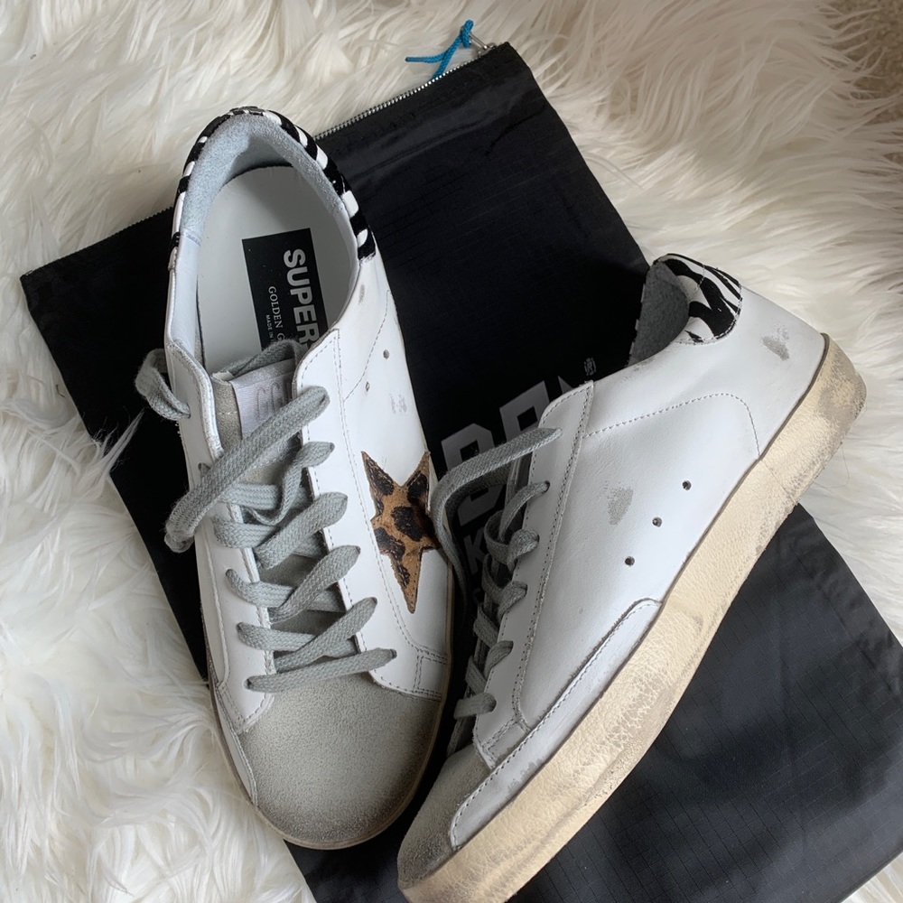 ✨ USED ONCE ✨ GOLDEN GOOSE PONY LEO STAR-ZIGGER